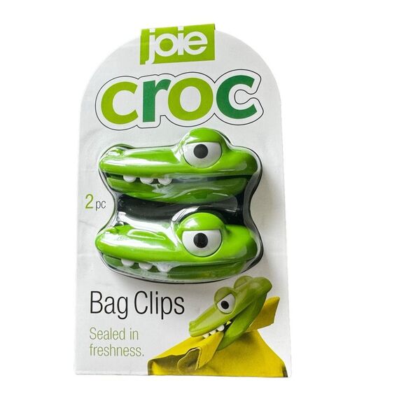 Alligator Crocodile Chip Clips Joie International Set Of Two Clips - Picture 1 of 3